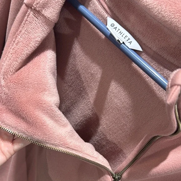 Athleta Soft Pink Fleece pullover XL - Picture 3 of 6